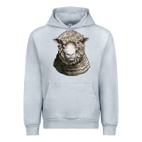 Heather Grey dorset sheep head Urban Hoodie - LillyAllenDesigns