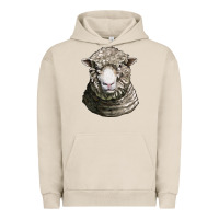 Pigment French Oak dorset sheep head Urban Hoodie - LillyAllenDesigns