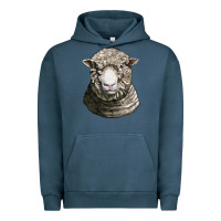 Pigment Midnight Navy dorset sheep head Urban Hoodie - LillyAllenDesigns