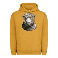 Pigment Peanut Butter dorset sheep head Urban Hoodie - LillyAllenDesigns
