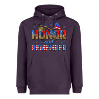 Plum honor and remember Heavyweight Hoodie - Zillion Design Studio