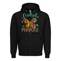 Black created with a purpose ephesians 2 10 Zipper Hoodie - RanaPortraitStore