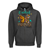 Charcoal Heather created with a purpose ephesians 2 10 Zipper Hoodie - RanaPortraitStore