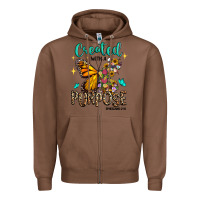 Chestnut created with a purpose ephesians 2 10 Zipper Hoodie - RanaPortraitStore