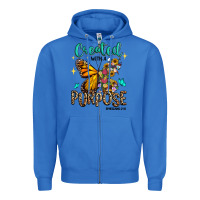 True Royal created with a purpose ephesians 2 10 Zipper Hoodie - RanaPortraitStore