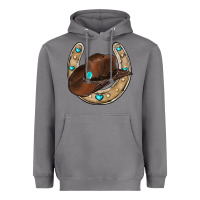 Storm horseshoe cowboy hat Heavyweight Hoodie - RanaPortraitStore
