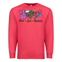 Cardinal peace love nursing Premium Sweatshirt - CowhideDigitalArt