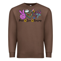 Chestnut peace love nursing Premium Sweatshirt - CowhideDigitalArt