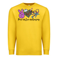 Lemon peace love nursing Premium Sweatshirt - CowhideDigitalArt