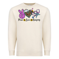 Sandshell peace love nursing Premium Sweatshirt - CowhideDigitalArt