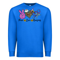 True Royal peace love nursing Premium Sweatshirt - CowhideDigitalArt