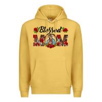 Antique Gold blessed mom lady of guadalupe Premium Hoodie - BarkalooDesign