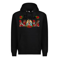 Black blessed mom lady of guadalupe Premium Hoodie - BarkalooDesign