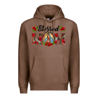 Chestnut blessed mom lady of guadalupe Premium Hoodie - BarkalooDesign