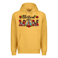 Mustard blessed mom lady of guadalupe Premium Hoodie - BarkalooDesign