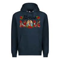 Navy blessed mom lady of guadalupe Premium Hoodie - BarkalooDesign