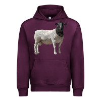 Mauve Wine dorper sheep Urban Hoodie - LillyAllenDesigns