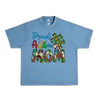 Pebble Blue proud autism mom Urban Heavy Tee - Artiststas