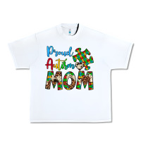 White proud autism mom Urban Heavy Tee - Artiststas