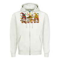 Oatmeal Heather mexican gnomes Zipper Hoodie - Zillion Design Studio