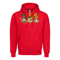 Red mexican gnomes Zipper Hoodie - Zillion Design Studio