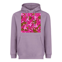 Lavender Breast Cancer with Ribbon and Butterfly Heavyweight Hoodie - texasbilliewilder