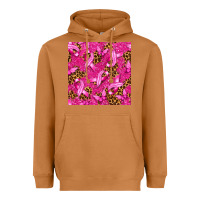 Meerkat Breast Cancer with Ribbon and Butterfly Heavyweight Hoodie - texasbilliewilder