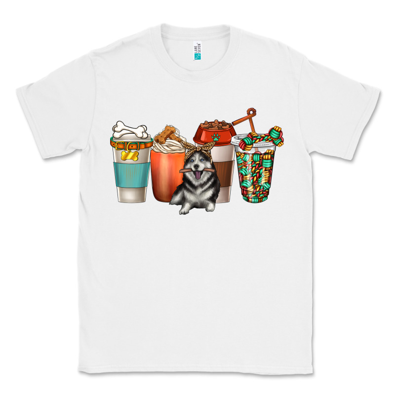 Alaskan Husky Dog Coffee Cups Classic Tee by texasbilliewilder | Teevron