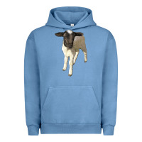 Pigment Pebble Blue dorper baby sheep Urban Hoodie - LillyAllenDesigns