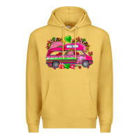 Antique Gold valentines day tacos truck Premium Hoodie - NancyCooperArtShop