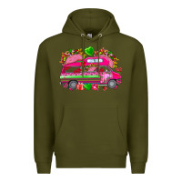 Army Green valentines day tacos truck Premium Hoodie - NancyCooperArtShop