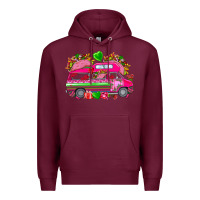 Burgundy valentines day tacos truck Premium Hoodie - NancyCooperArtShop