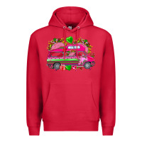 Cardinal valentines day tacos truck Premium Hoodie - NancyCooperArtShop