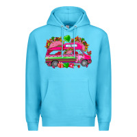 Ocean Blue valentines day tacos truck Premium Hoodie - NancyCooperArtShop