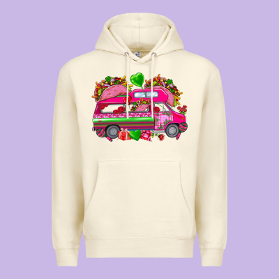 Valentines Day Tacos Truck Premium Hoodie Designed By Nancycooperartshop