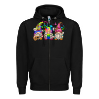 Black hippie gnomes Zipper Hoodie - Zillion Design Studio