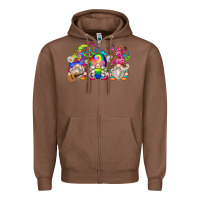 Chestnut hippie gnomes Zipper Hoodie - Zillion Design Studio