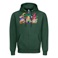 Sports Green hippie gnomes Zipper Hoodie - Zillion Design Studio