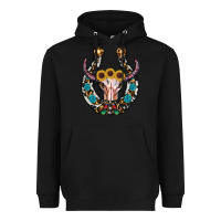Black western horseshoe skull Heavyweight Hoodie - RanaPortraitStore
