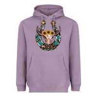 Lavender western horseshoe skull Heavyweight Hoodie - RanaPortraitStore