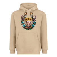 Mushroom western horseshoe skull Heavyweight Hoodie - RanaPortraitStore