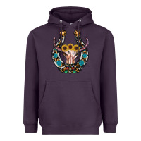Plum western horseshoe skull Heavyweight Hoodie - RanaPortraitStore