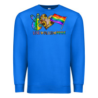 True Royal peace love pride Premium Sweatshirt - CowhideDigitalArt