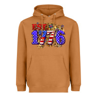 Meerkat est. 1776 4th of july Heavyweight Hoodie - Zillion Design Studio