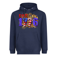 Navy est. 1776 4th of july Heavyweight Hoodie - Zillion Design Studio