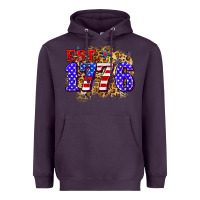 Plum est. 1776 4th of july Heavyweight Hoodie - Zillion Design Studio