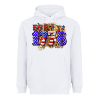 White est. 1776 4th of july Heavyweight Hoodie - Zillion Design Studio