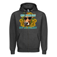 Charcoal Heather not my pasture not my bullshit Zipper Hoodie - texasbilliewilder