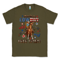 Army Green american cowboy wild west free spirit Classic Tee - texasbilliewilder