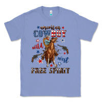 Colony Blue american cowboy wild west free spirit Classic Tee - texasbilliewilder